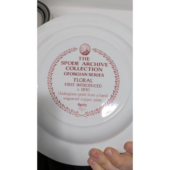 The Spode Archive Collection Georgian Series Floral Ceramic Dinner Plate - Picture 8 of 9
